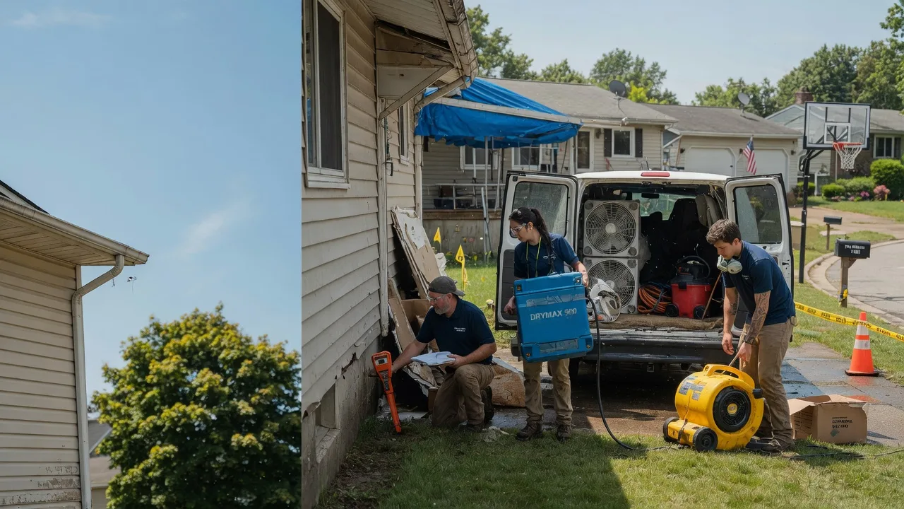 Ceiling Leak Cleanup in Cranberry, PA near me